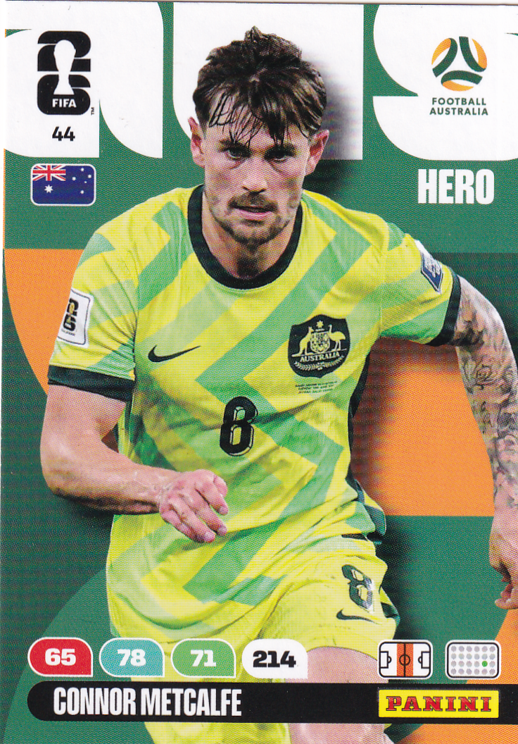 Connor Metcalfe - Australien - Panini WM 2026 - Hero - Nr. 44