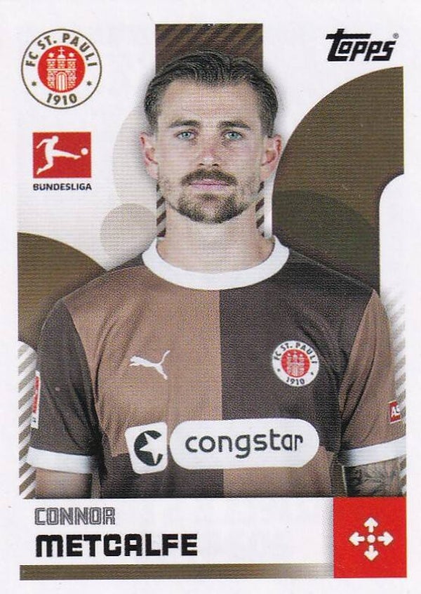 Connor Metcalfe - FC St. Pauli - Topps Bundesliga 2024 - Basis Bild - Nr. 364