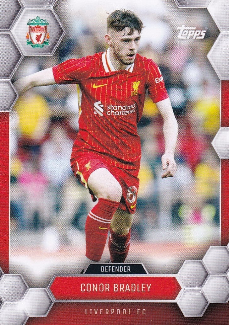Conor Bradley - FC Liverpool - Topps Fan Set 2024 - Basis Karte - Nr. 7