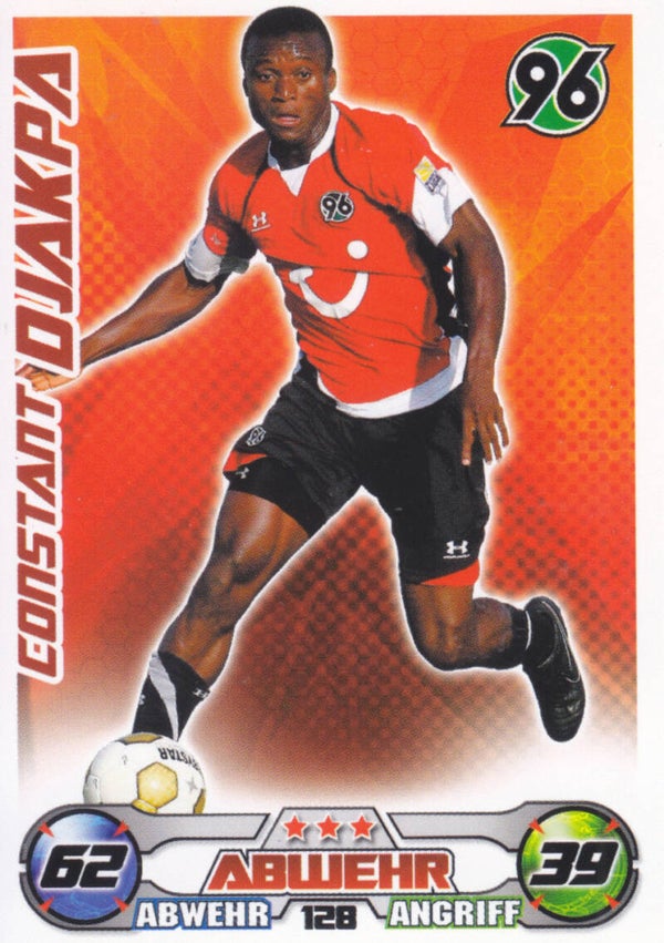 Constant Djakpa / Hannover 96 / Topps Match Attax 2009 / Basis Karte / Nr. 128