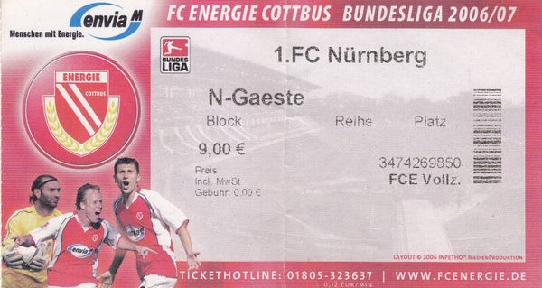 Energie Cottbus - 1.FCN 2006/2007