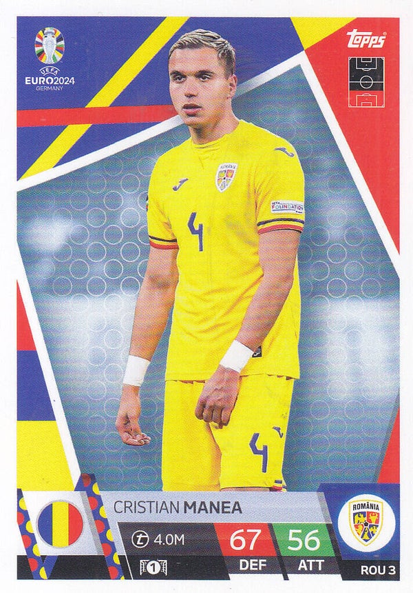 Cristian Manea / Rumänien / Topps EM 2024 / Basis Karte / Nr. ROU 3