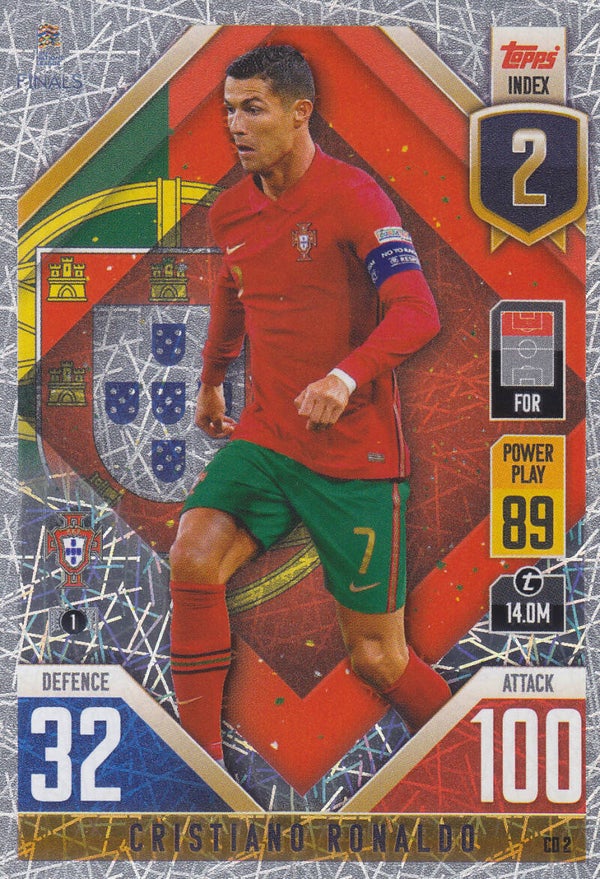 Cristiano Ronaldo / Portugal / Topps Uefa Nations League Finals 2022 / Foil Card / Nr.CD2