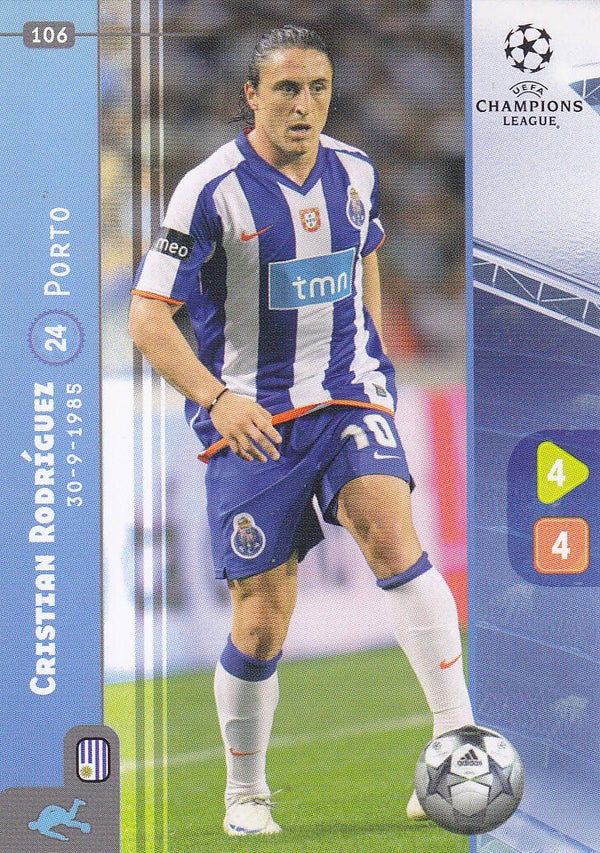 Cristian Rodriguez / FC Porto / Panini Champions League 2008 / Basis Karte / Nr. 106