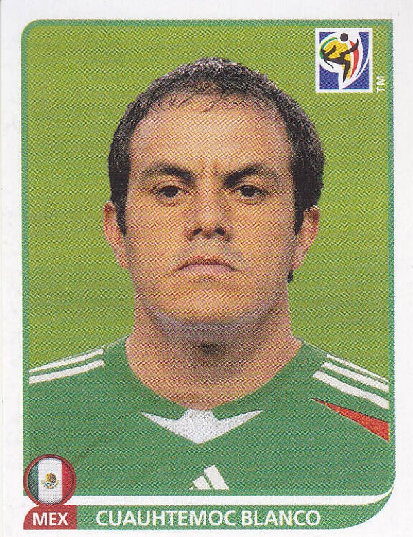 Cuauhtemoc Blanco / Mexico / Panini WM 2010 / Basis Bild / Nr.63