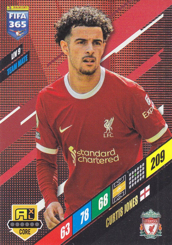 Curtis Jones / FC Liverpool - Panini Fifa 365 Jahr 2024 - Team Mate Icon Core - Nr. LIV 9
