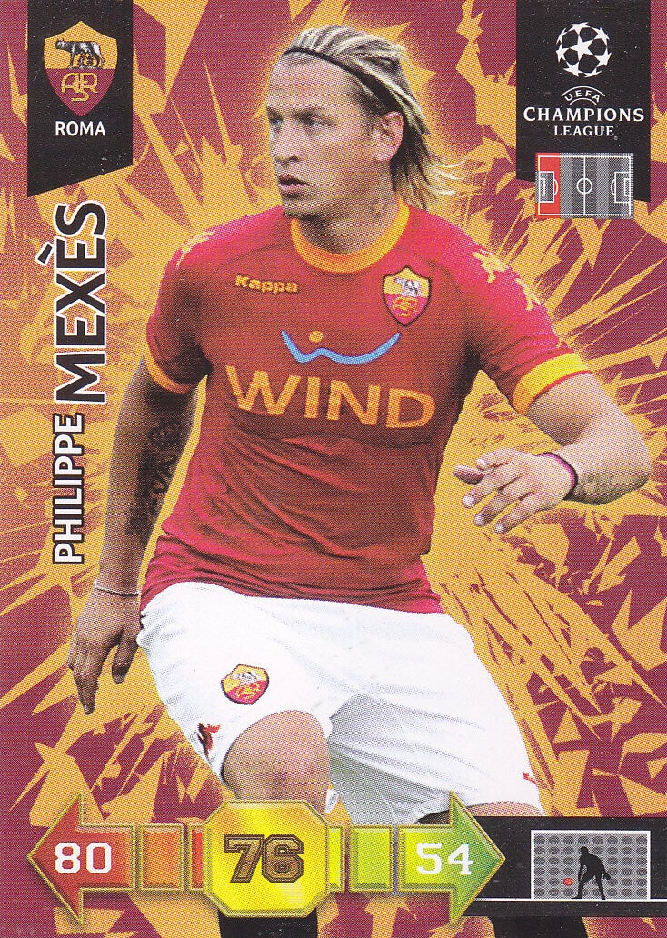 Philippe Mexes / AS Rom / Panini Champions League 2010 /Basis Karte / Nr.255