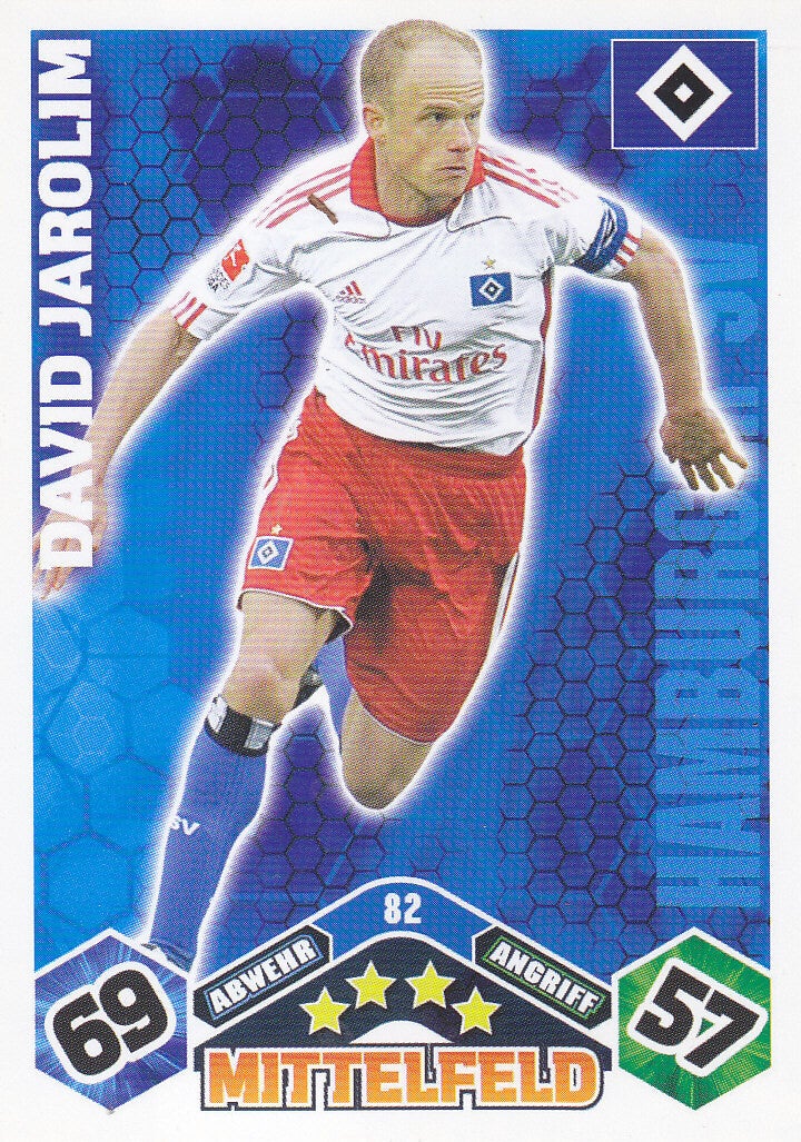 David Jarolim / Hamburger SV / Topps Match Attax 2010 / Basis Karte / Nr. 82