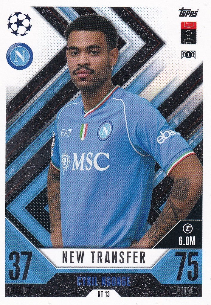 Cyril Ngonge / SSC Neapel / Topps Champions League 2023 / New Transfer / Nr. NT 13