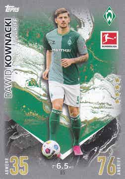 Dawid Kownacki / SV Werder Bremen / Topps Match Attax 2023 / Basis Karte / Nr.85