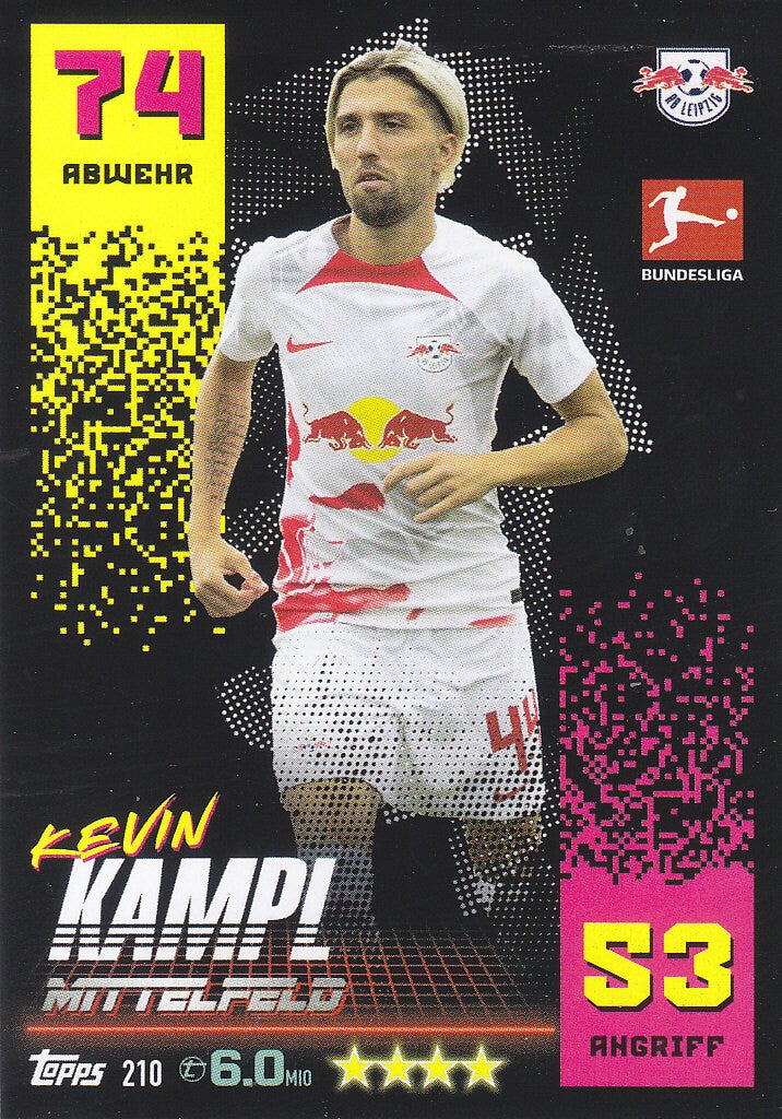 Kevin Kampl RB Leipzig Basis Karte Nr.210