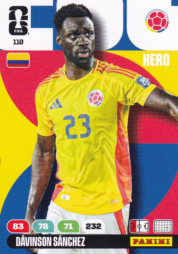 Davinson Sanchez - Kolumbien - Panini WM 2026 - Hero - Nr. 110
