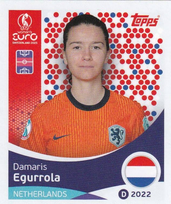 Damaris Egurrola - Holland - Topps Frauen EM 2025 - Basis Bild - Nr. 292