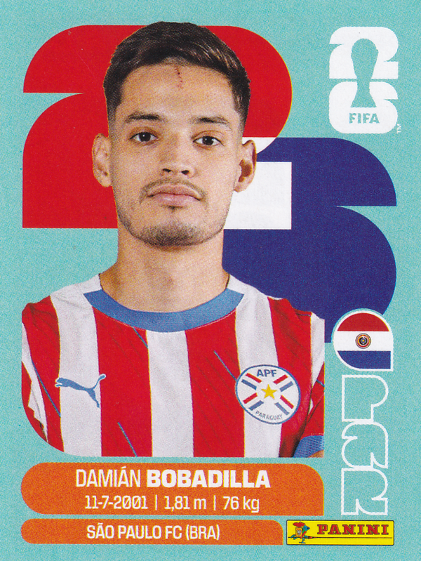 Damian Bobadilla - Paraquay - Panini WM 2026 - Basis Bild - PAR11