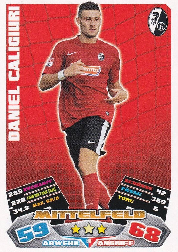 Daniel Caligiuri - SC Freiburg - Topps Match Attax 2012 - Basis Karte - Nr. 98