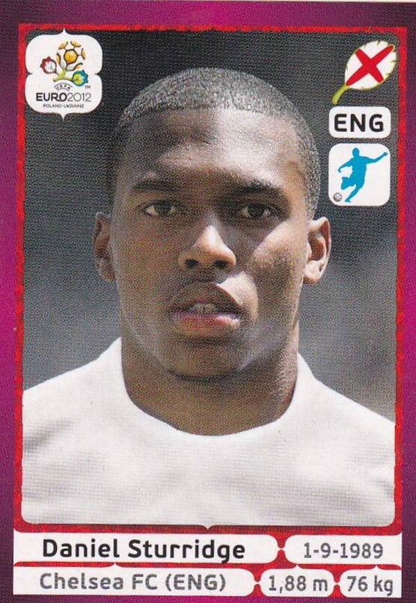Daniel Sturridge / England / Panini EM 2012 / Basis Bild / Nr. 506