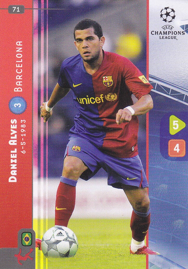 Daniel Alves FC Barcelona Basis Karte Nr.71
