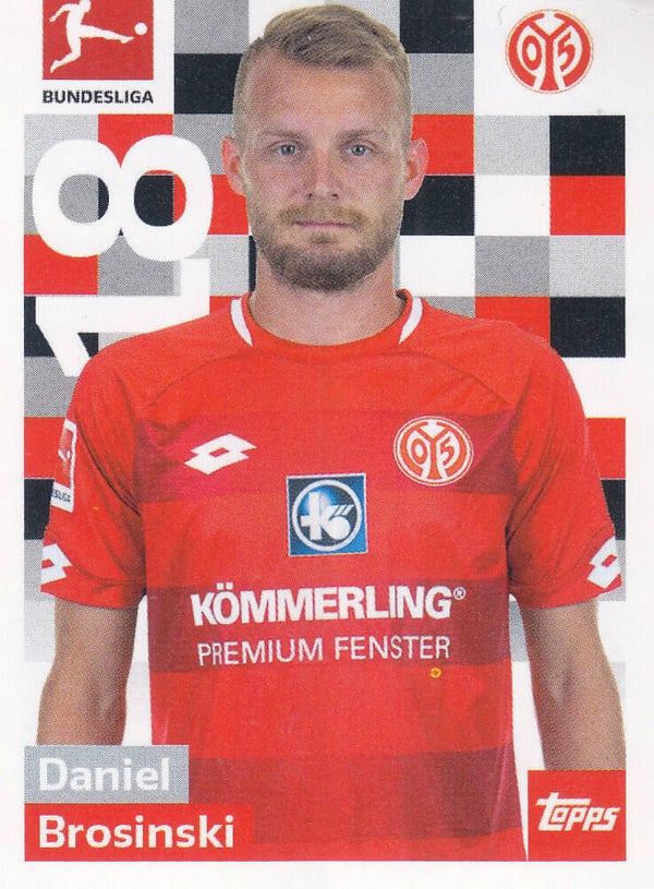 Daniel Brosinski / 1.FSV Mainz 05 / Topps Bundesliga 2018 / Basis Bild / Nr.173