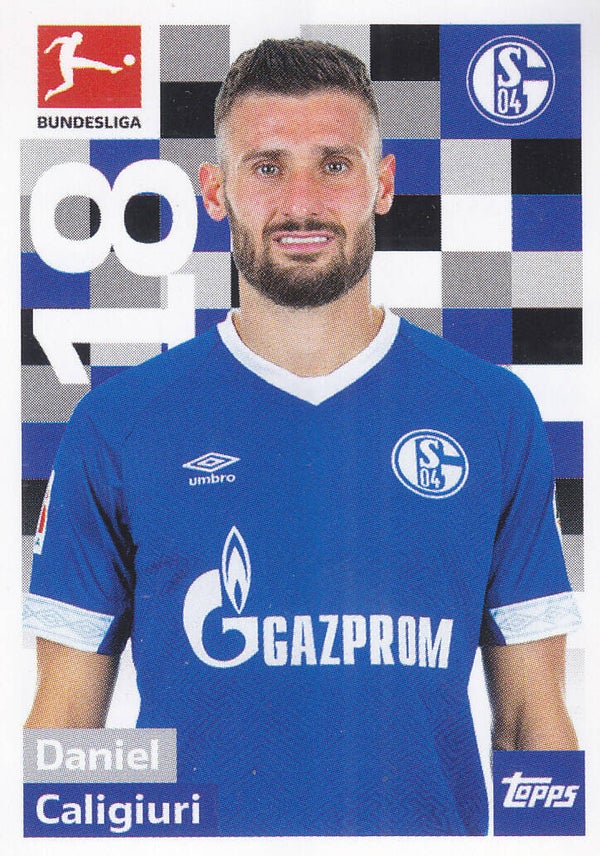Daniel Caligiuri / FC Schalke 04 / Topps Bundesliga 2018 / Basis Bild / Nr.238