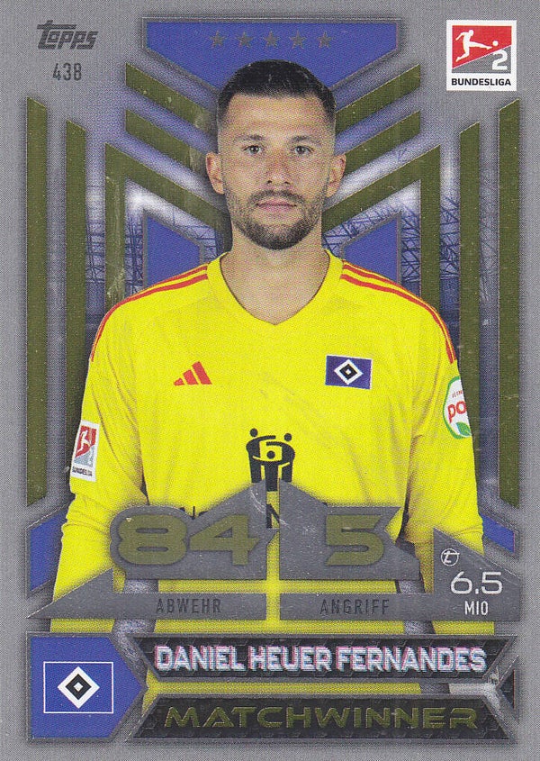 Daniel Heuer Fernandes / Hamburger SV / Topps Match Attax 2023 / Matchwinner 2.Bundesliga / Nr.438