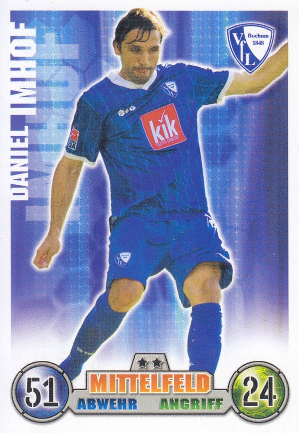 Daniel Imhof / VFL Bochum / Topps Match Attax 2008 / Basis Karte / Nr.45
