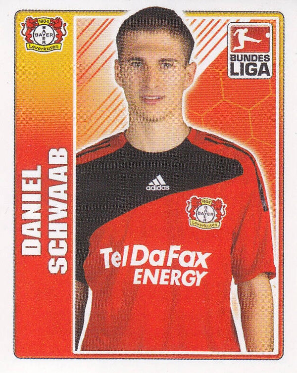 Daniel Schwaab / Bayer 04 Leverkusen / Topps Bundesliga 2009 / Basis Bild Nr. 255