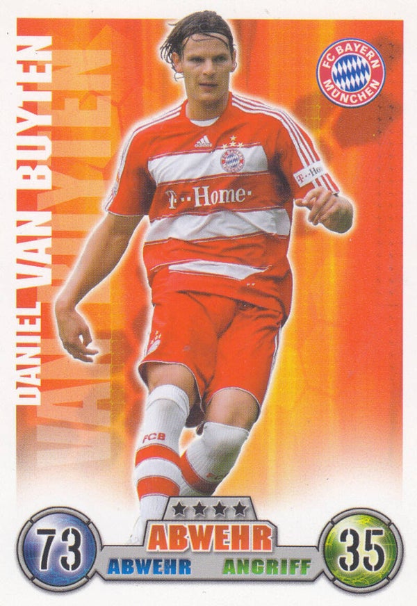 Daniel van Buyten / FC Bayern München / Topps Match Attax 2008 / Basis Karte / Nr.255