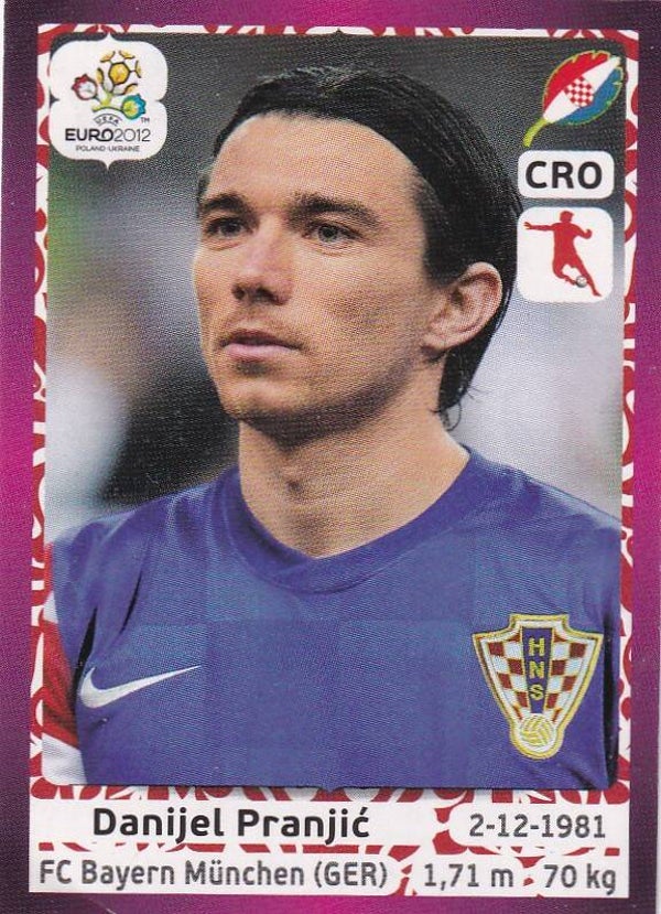 Danijel Pranjic / Kroatien / Panini EM 2012 / Basis Bild / Nr. 383