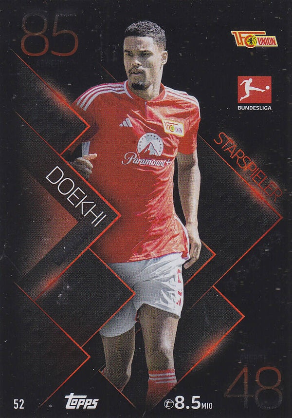 Danilho Doekhi / 1.FC Union Berlin / Topps Match Attax 2023 / Star-Spieler / Nr.52