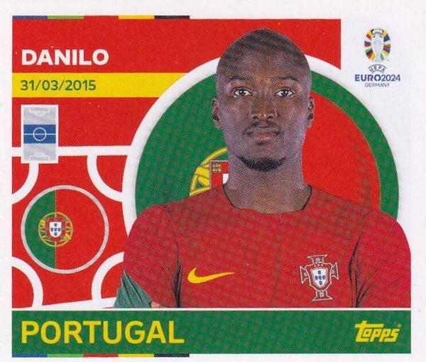 Danilo / Portugal / Topps EM 2024 / Basis Bild / Nr. POR 13
