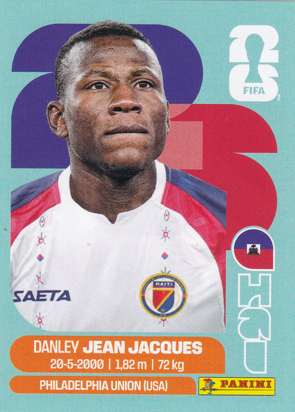 Danley Jean Jacques - Haiti - Panini WM 2026 - Basis Bild - HAI11