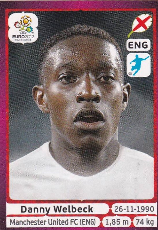 Danny Welbeck - England - Panini EM 2012 - Basis Bild - Nr. 507