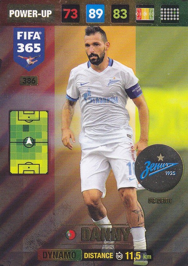 Danny / FC Zenit St. Petersburg / Panini Fifa 365 Jahr 2016 / Nr. 386