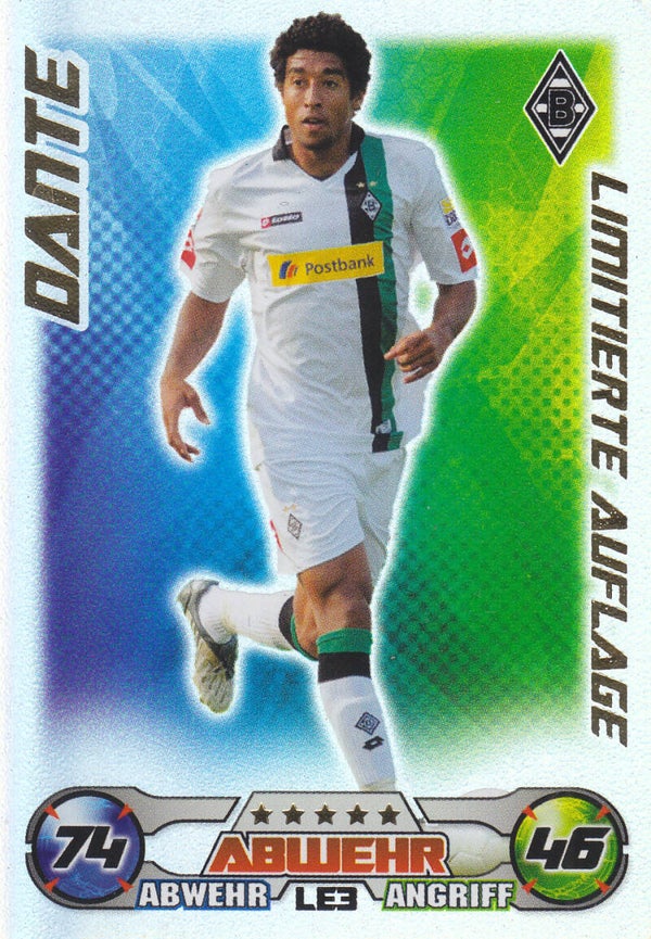 Dante / Borussia Mönchengladbach / Topps Match Attax 2009 / limitierte Karte  Nr. LE3