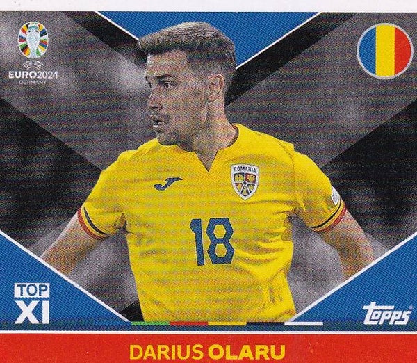 Darius Olaru / Rumänien / Topps EM 2024 / TOP XI / Nr. ROM TOP 2