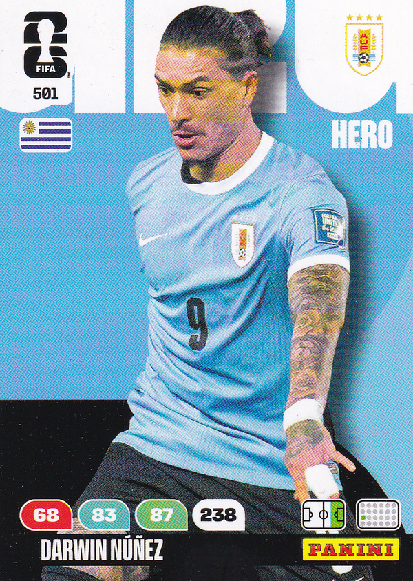Darwin Nunez - Uruguay - Panini WM 2026 - Hero - Nr. 501