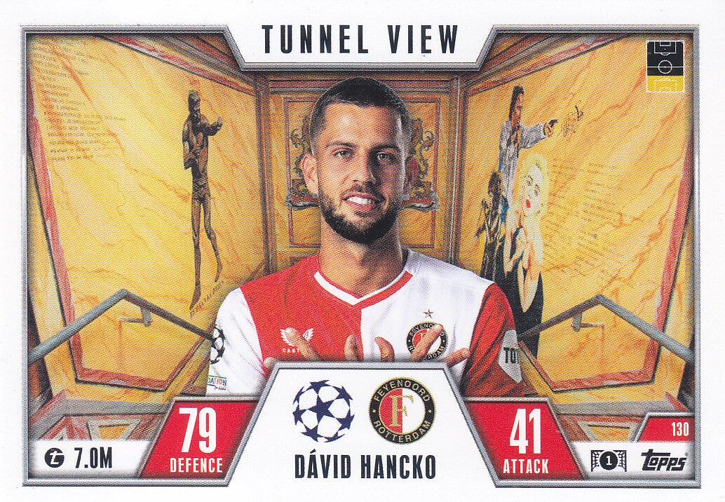 David Hancko / Feyenoord Rotterdam / Topps Champions League 2023 Extra / Tunnel View / Nr. 130