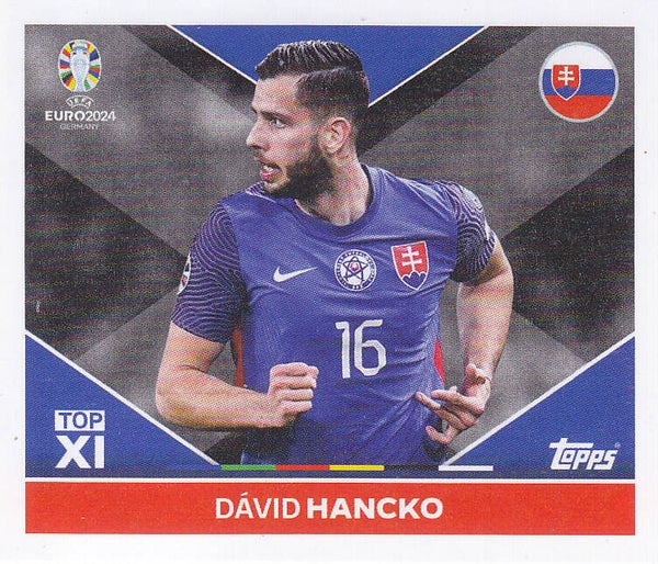 David Hancko / Slowakei / Topps EM 2024 / Top XI / Nr. SVK TOP 1