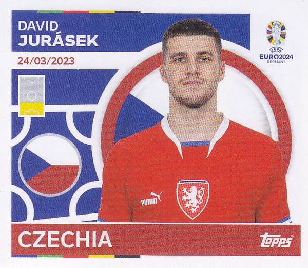David Jurasek / Tschechien / Topps EM 2024 / Basis Bild / Nr. CZE 5