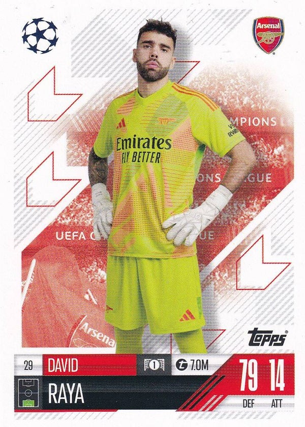 David Raya / Arsenal London / Topps Champions League 2024 / Basis Karte / Nr. 29