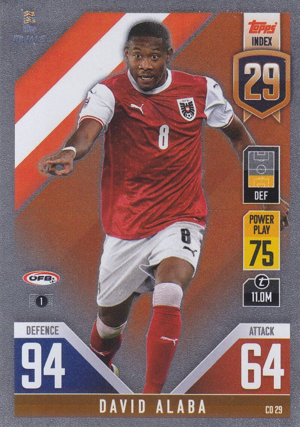 David Alaba - Österreich - Topps Nations League 2022 - CD 29