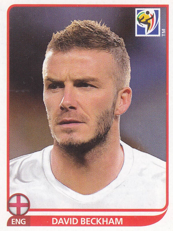 David Beckham / England / Panini WM 2010 / Basis Bild / Nr.190