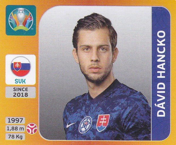 David Hancko / Slowakei / Panini EM 2020 / Basis Bild / Nr.495