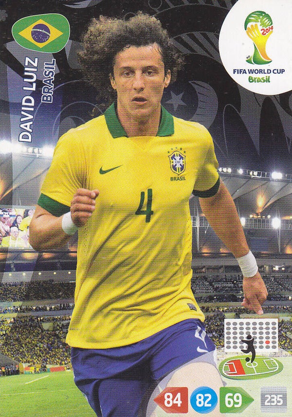 David Luiz Brasilien Fifa World Cup Brazil Basis Karte Nr.50