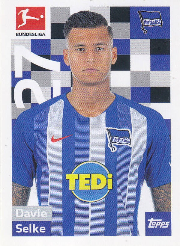 Davie Selke / Hertha BSC Berlin / Topps Bundesliga 2018 / Basis Bild / Nr.31