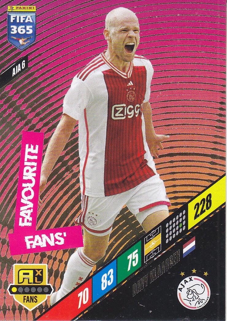 Davy Klaassen / Ajax Amsterdam / Panini Fifa 365 Jahr 2024 / Fans Favourite / Icon Fans / Nr. AJA 6