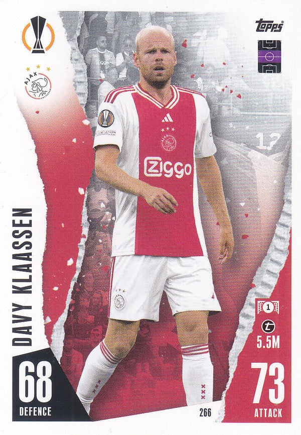 Davy Klaassen / Ajax Amsterdam / Topps Champions League 2023 / Basis Karte / Nr.266