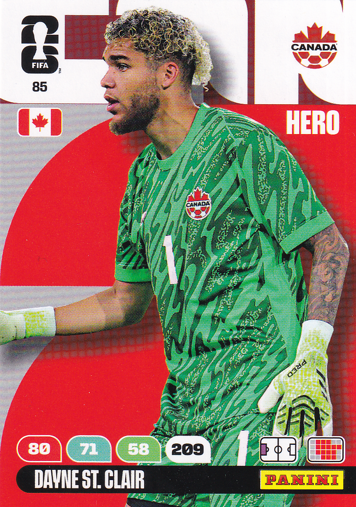 Dayne St. Clair - Canada - Panini WM 2026 - Hero - Nr. 85