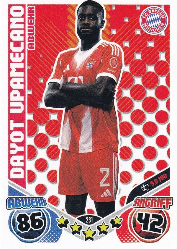 Dayot Upamecano - FC Bayern München - Topps Match Attax 2025 - Heritage - Nr. 231