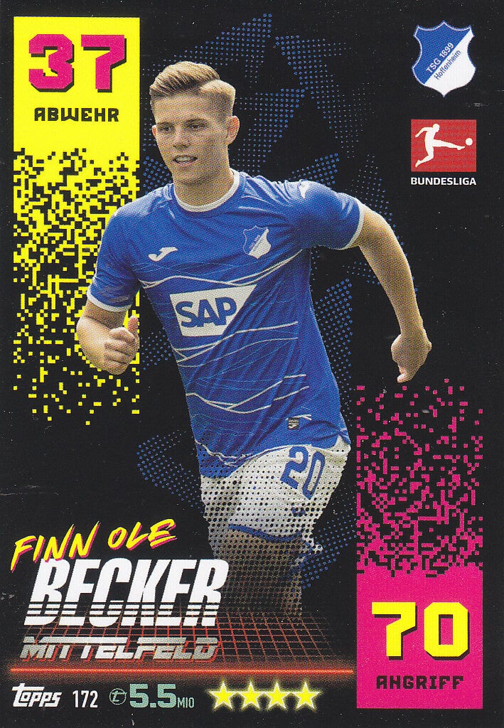 Finn Ole Becker TSG Hoffenheim Basis Karte Nr.172